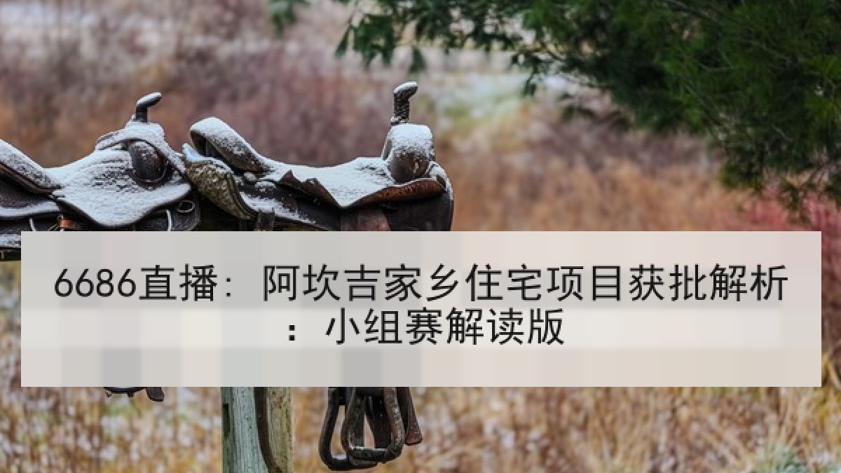 6686直播: 阿坎吉家乡住宅项目获批解析:小组赛解读版 6686直播: 阿坎吉家乡住宅项目获批解析:小组赛解读版