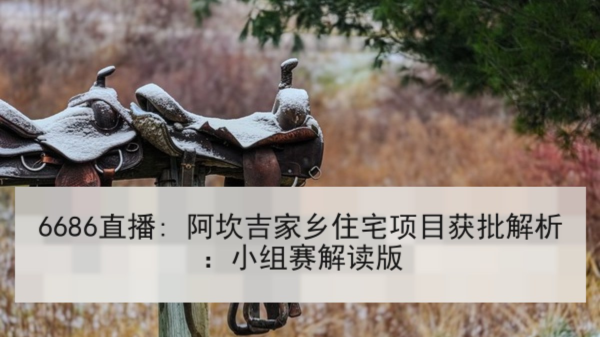 6686直播: 阿坎吉家乡住宅项目获批解析:小组赛解读版 6686直播: 阿坎吉家乡住宅项目获批解析:小组赛解读版