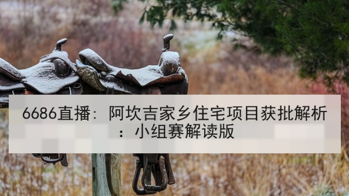 6686直播: 阿坎吉家乡住宅项目获批解析:小组赛解读版
